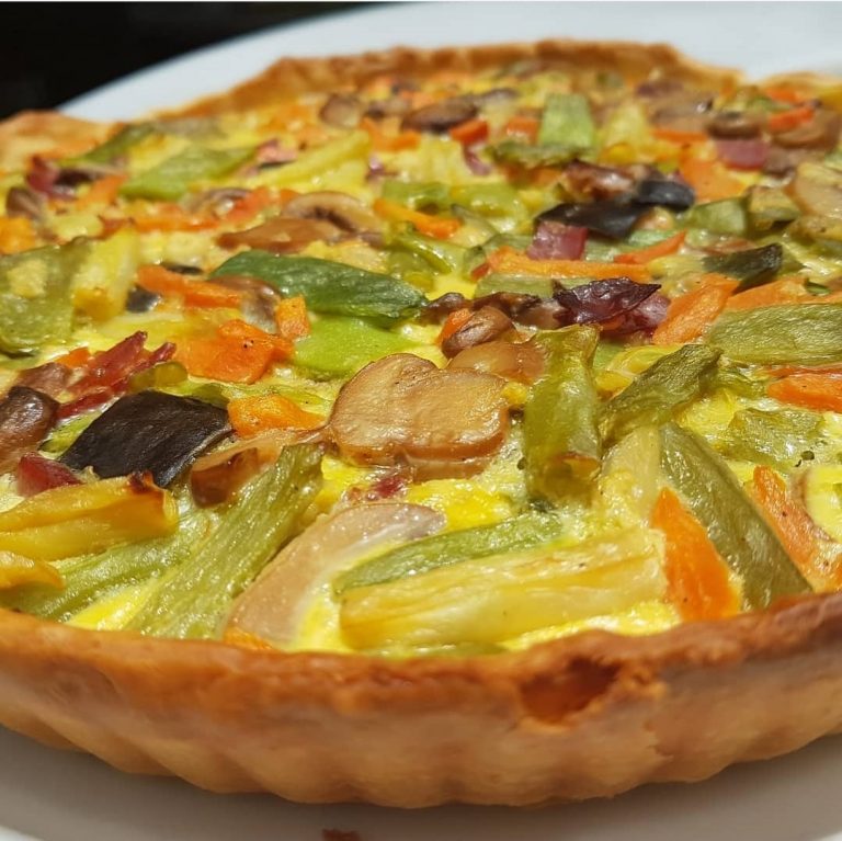 Quiche hortelana catering Lucas Martí Boldrini